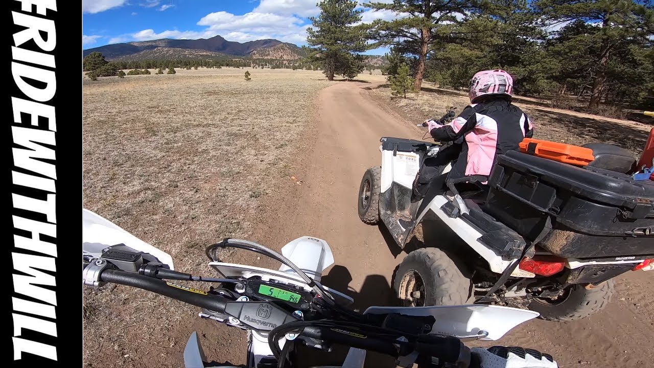 SHE RIDES for the first time!! 2019 te250i 2 stroke husqvarna test run | tarryall dirtbiking