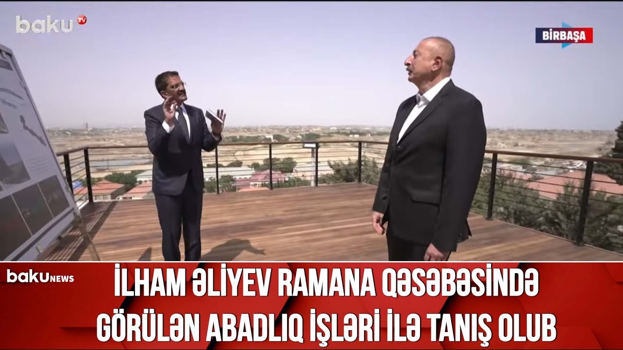 İlham Əliyev Ramana qəsəbəsində görülən abadlıq işləri ilə tanış olub - Canlı yayım (06.07.2022)