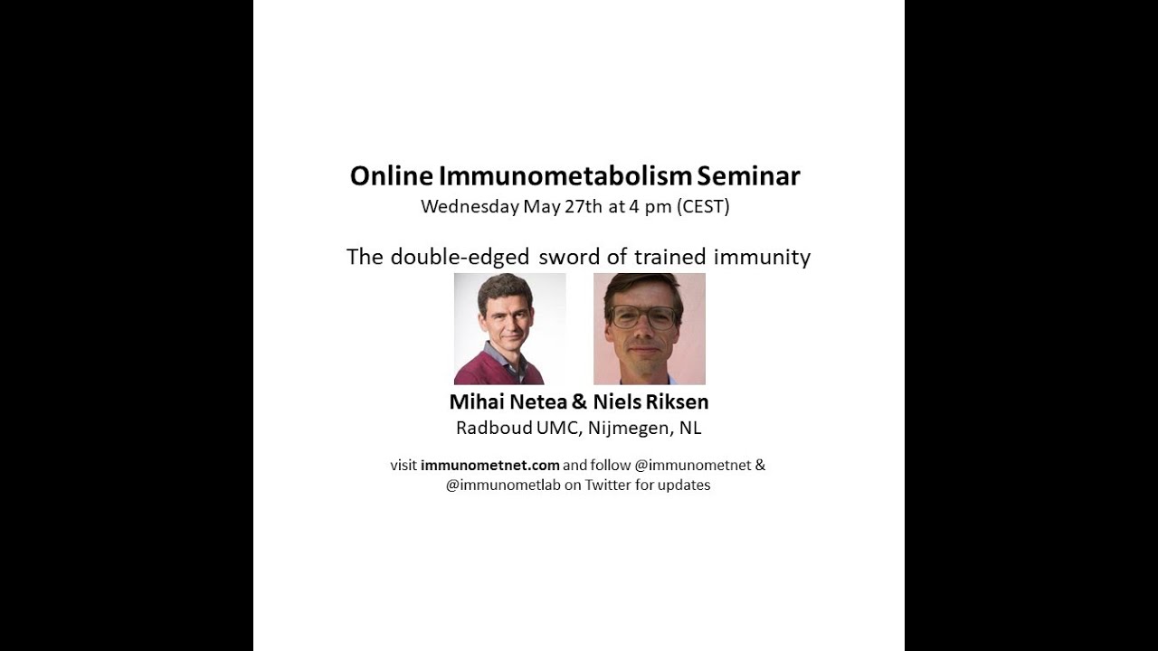 Mihai Netea and Niels Riksen at ImmunoMetNet's Seminar - The double-edged sword of trained immunity