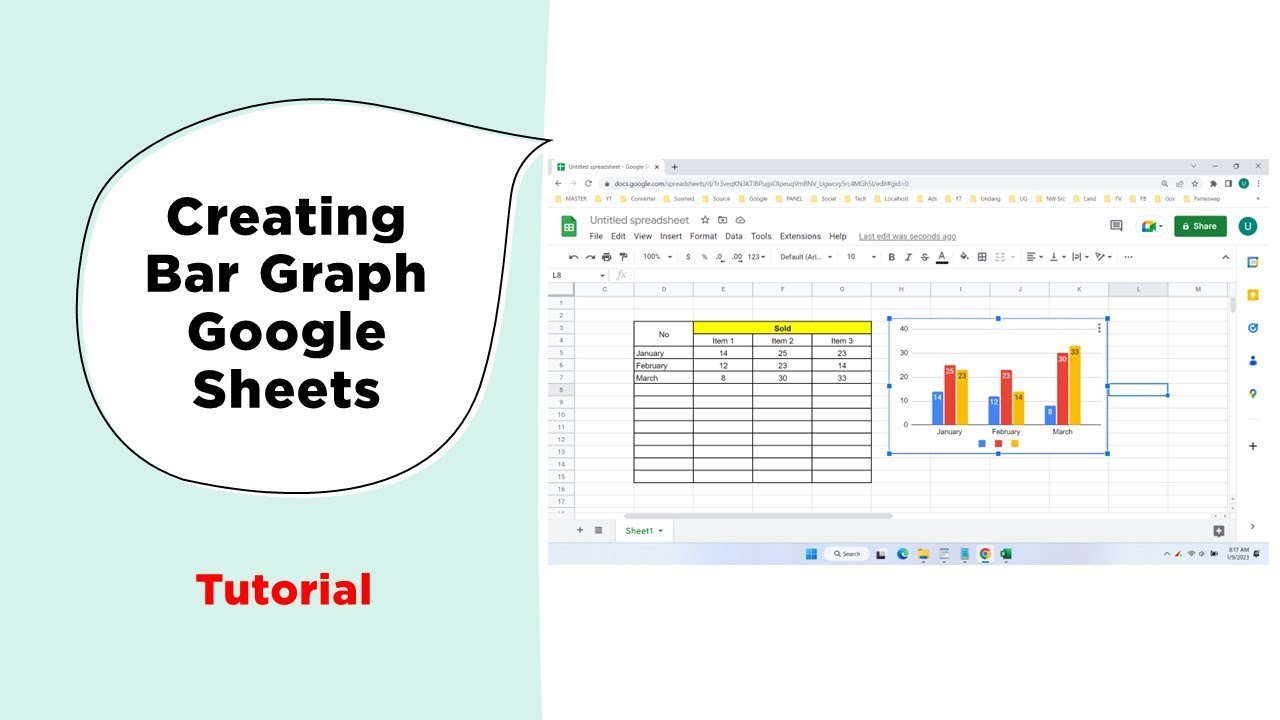 How to Make a Bar Graph in Google Sheets