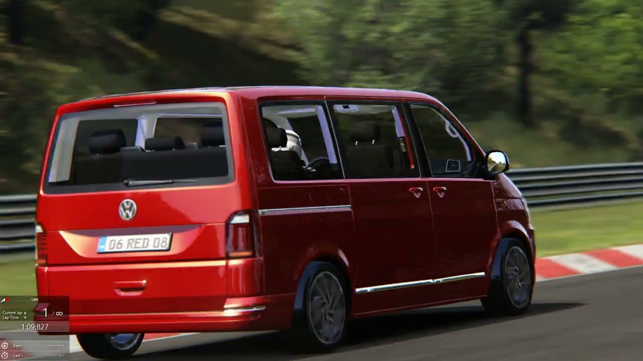 Assetto Corsa Nordschleife Volkswagen Transporter T6 World Record 8:04.982 TV Cam