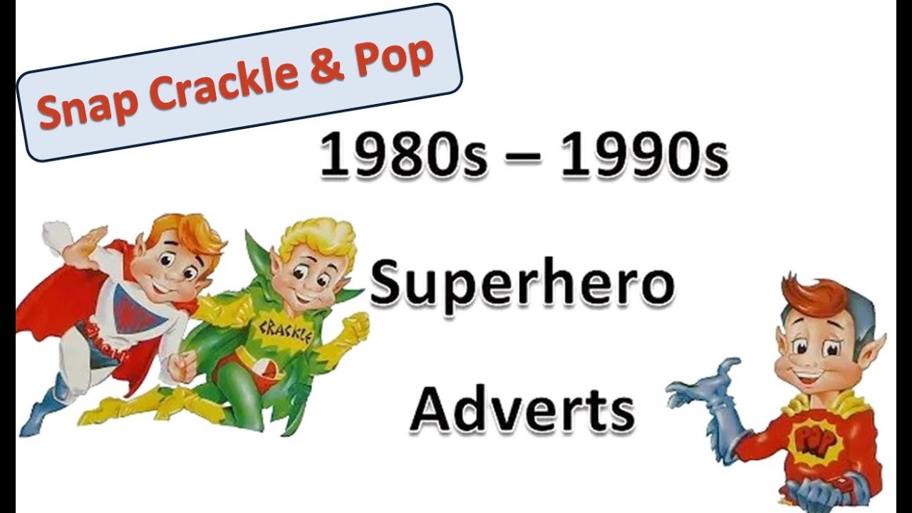 (1980-е–1990-е) Подборка рекламы хлопьев Rice Krispies Superhero