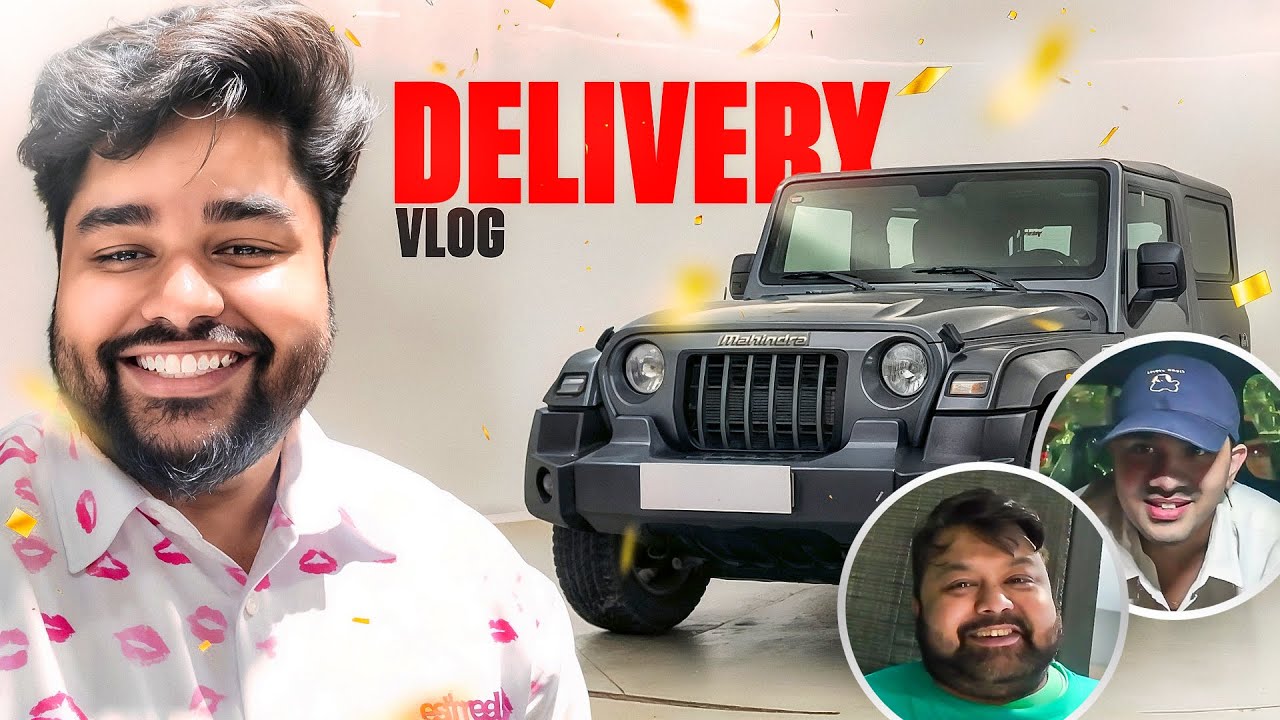 THAR RWD DELIVERY VLOG - Crazy Reaction Ft. Rega & Goldy Bhai - VLOG
