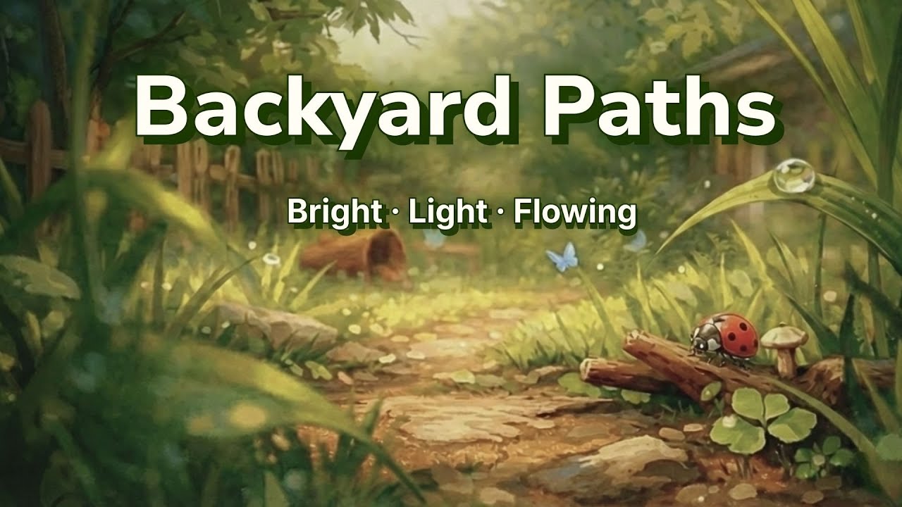 Backyard Paths - Bright, Light, Flowing | for Videos (Royalty Free Music)