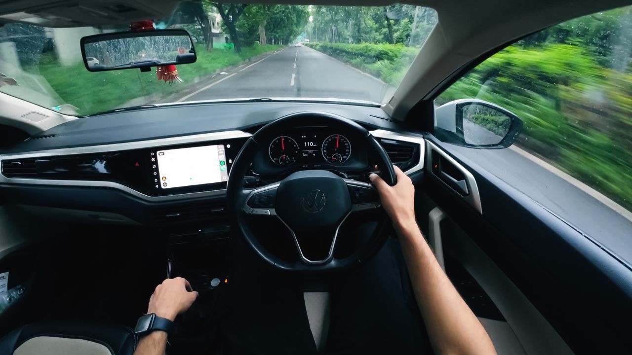 Driving Virtus 1.0 Tsi in Rain | Virtus Driving POV 4k ASMR