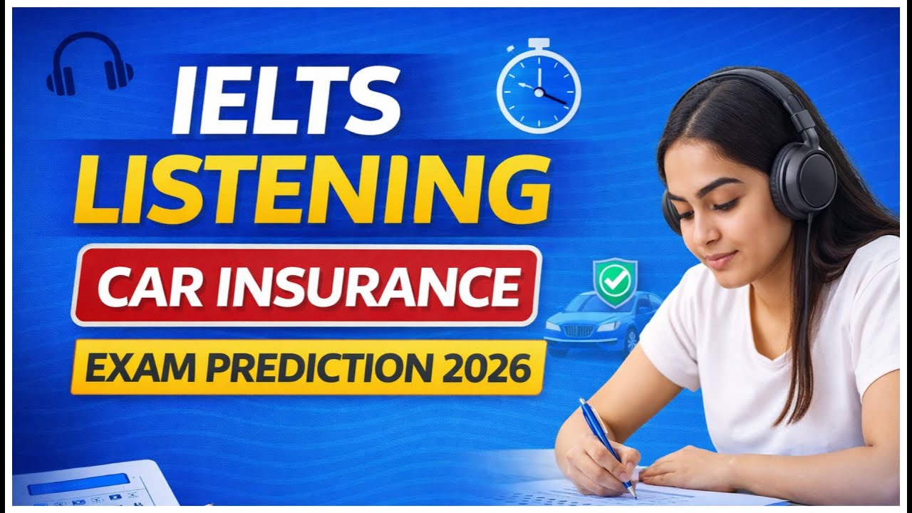 IELTS Listening Practice Test | Car Insurance | Exam Prediction 2026
