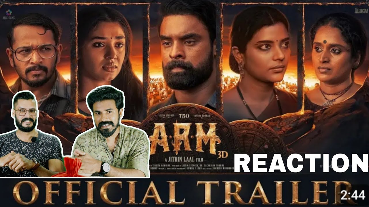 ARM Official Trailer Reaction | Tovino Thomas Jithin Lal Krithi Shetty | Entertainment Kizhi