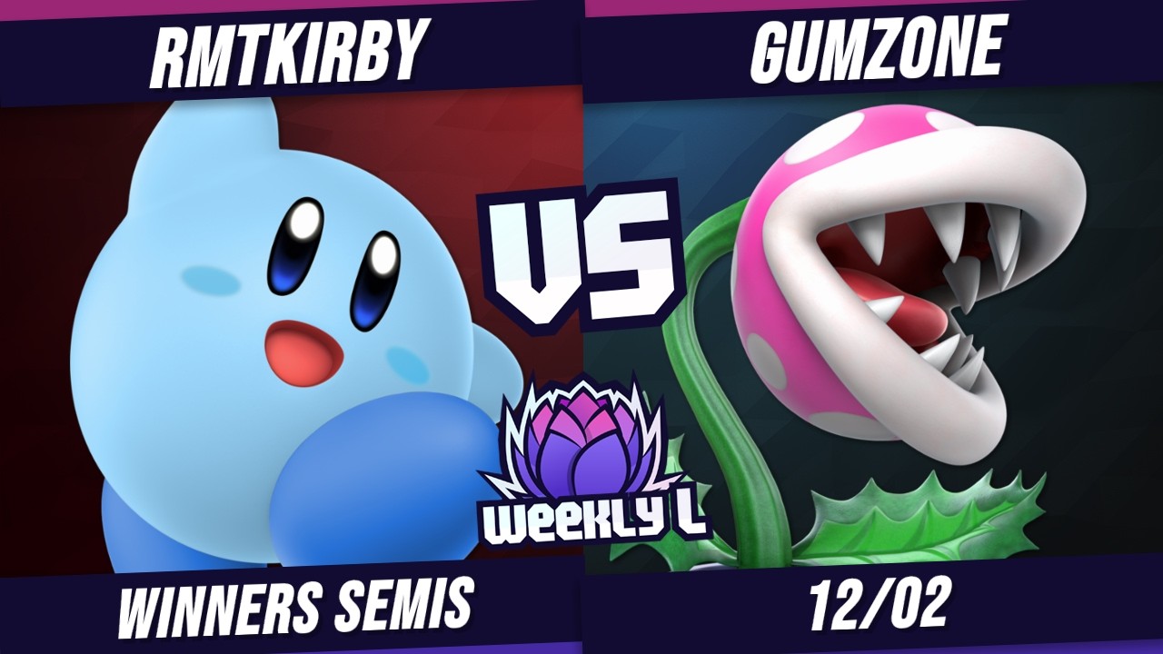 RMTKirby vs Gumzone - Winners Semis - Weekly L #197 | Kirby vs Piranha Plant