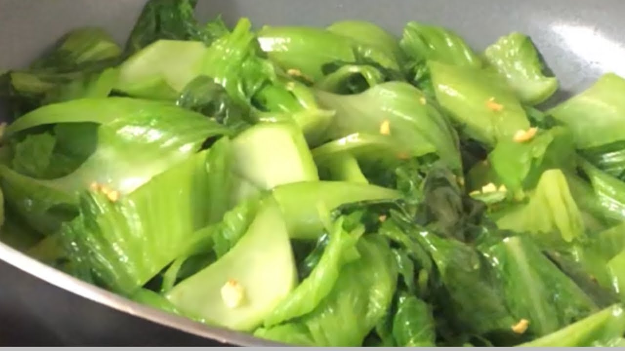 How to Stir-fry mustard green with garlic and olive oil [Cambodian/Chinese/food] Lin cooking recipes