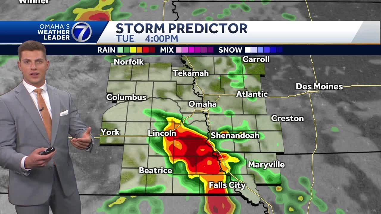 Chance for storms during College World Series in Omaha on Tuesday afternoon