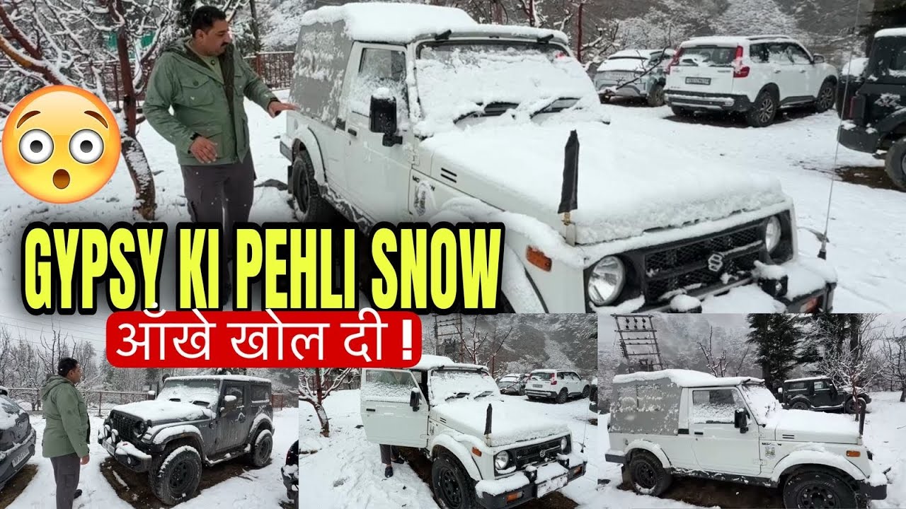 EP-4 Gypsy ki Pehli Snow ❄️ | Aankhe khol di ! Thar or ScorpioN ka kya hoga ? #snow #maruti #gypsy