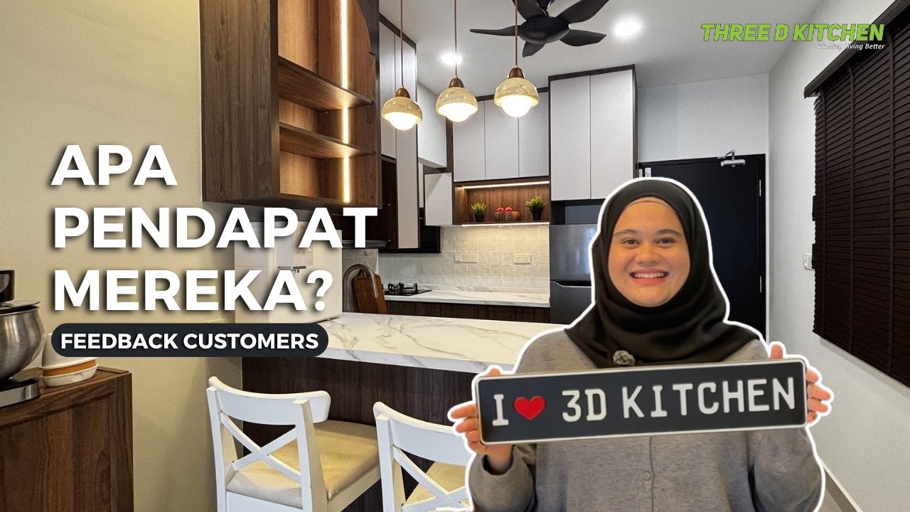 APA PENDAPAT MEREKA? MODERN JAPANDI DESIGN STYLE THREE D KITCHEN CABINET