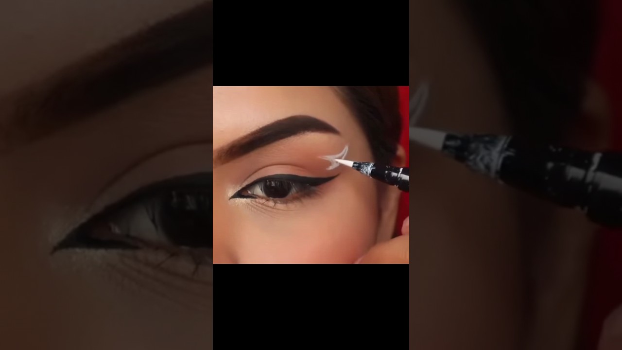 EDITORIAL MAKEUPII TRENDING EYE LINER #shorts#eyeliner #editorialmakeup#editorial#eyes#eyemakeup
