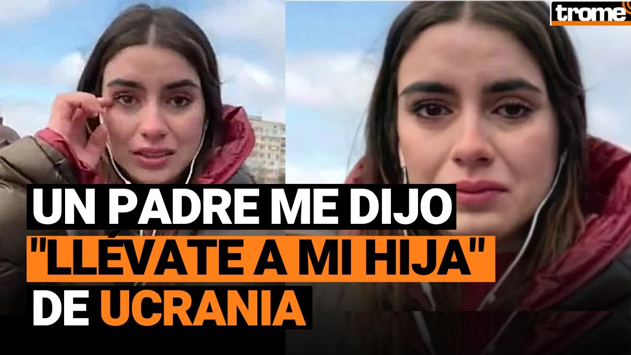 “LLÉVATE A MI HIJA”: reportera llora EN VIVO por el pedido de un padre ucraniano