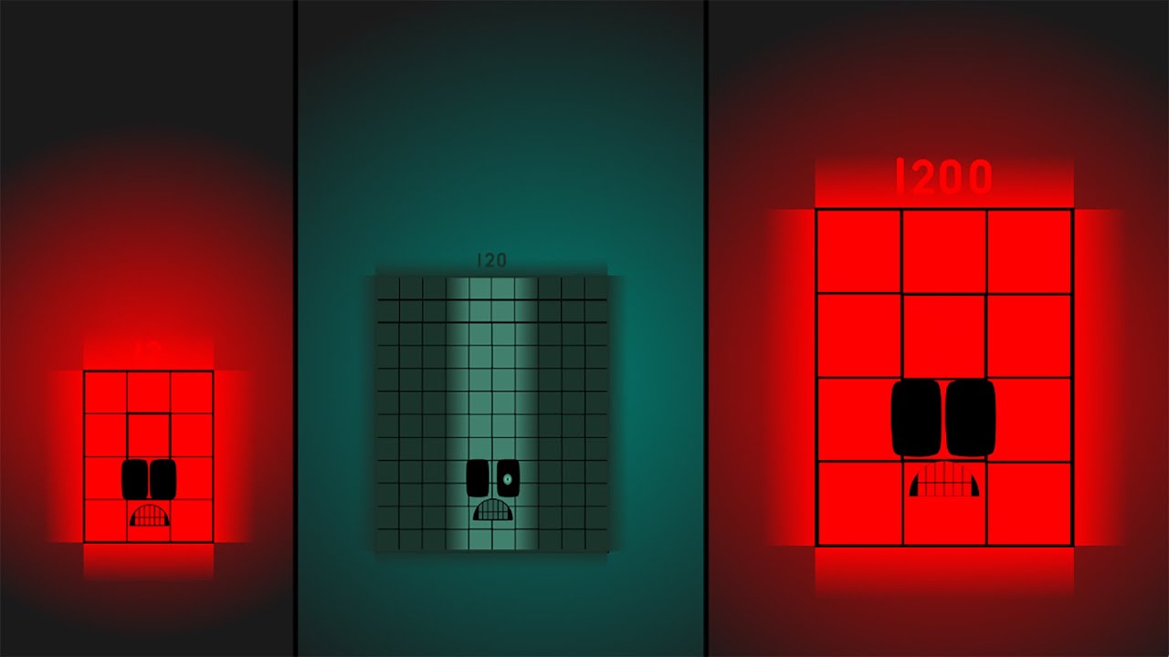 Looking Uncannyblocks Band Remastered (1100-2000) VS (110-200) VS (11-20) (Version 2023!) Remix-5