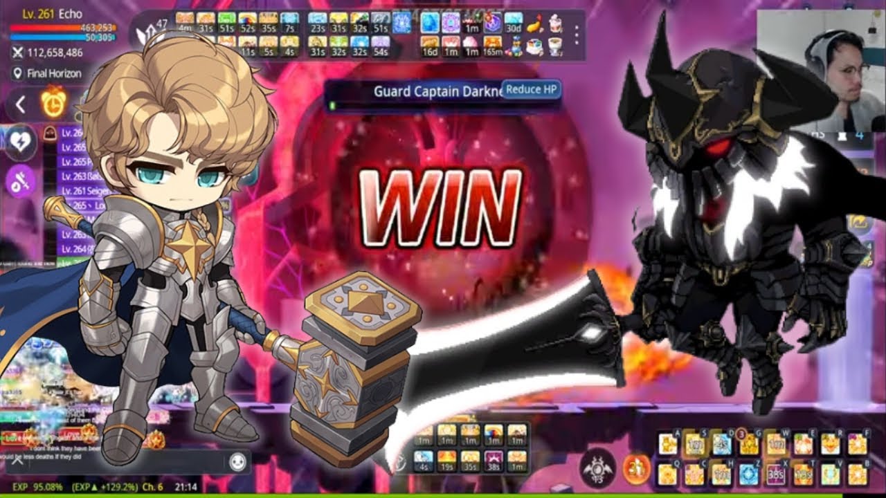 Maplestory M - Первый взгляд на Даркнелл - Вид от лица паладина [Режим тренировки]
