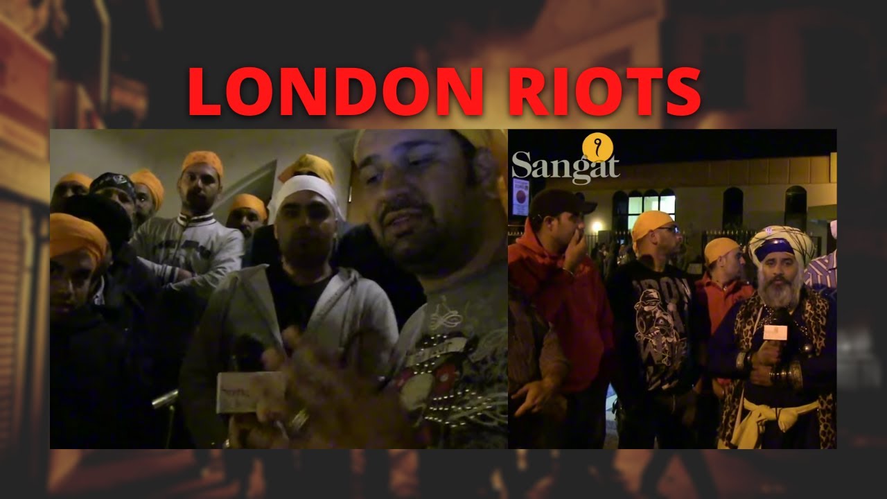 Sikhs defend Southall from Rioters: Sangat TV visiting London after Tottenham Riot - 10 August 2011