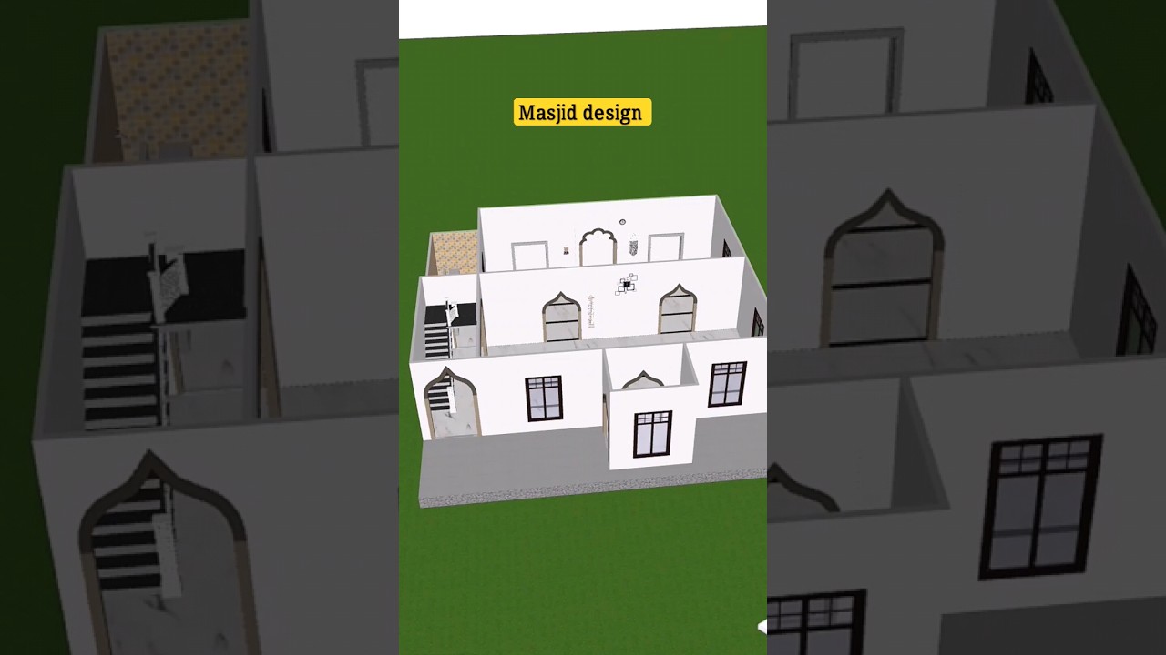 35 x 35 masjid floor plan | Beautiful masjid design #home #music #masjid