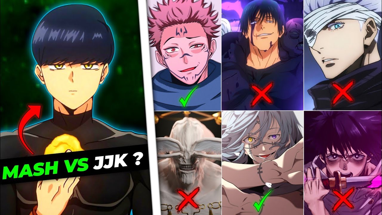 MASH VS JJK : Mash Vs Gojo, Mash Vs Sukuna, Mash Vs Toji, Mash Vs Yuta ana all | Ryper