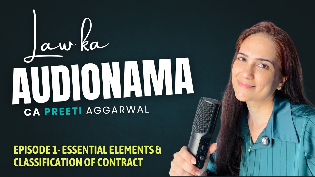 Demo Episode 1 | CA Foundation Law | Essentials of Contract + Classification of Contracts