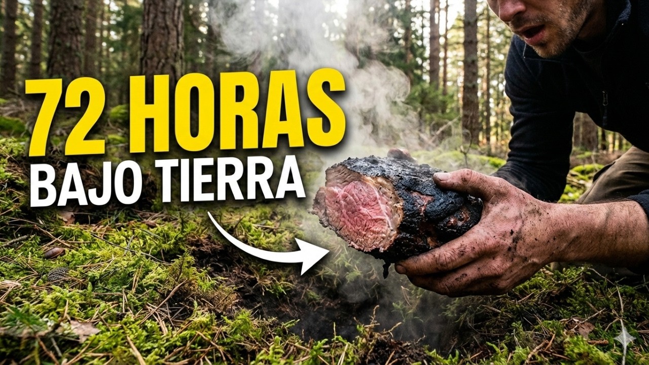 Enterr&eacute; esta carne 72 HORAS en el bosque y el resultado fue irreal