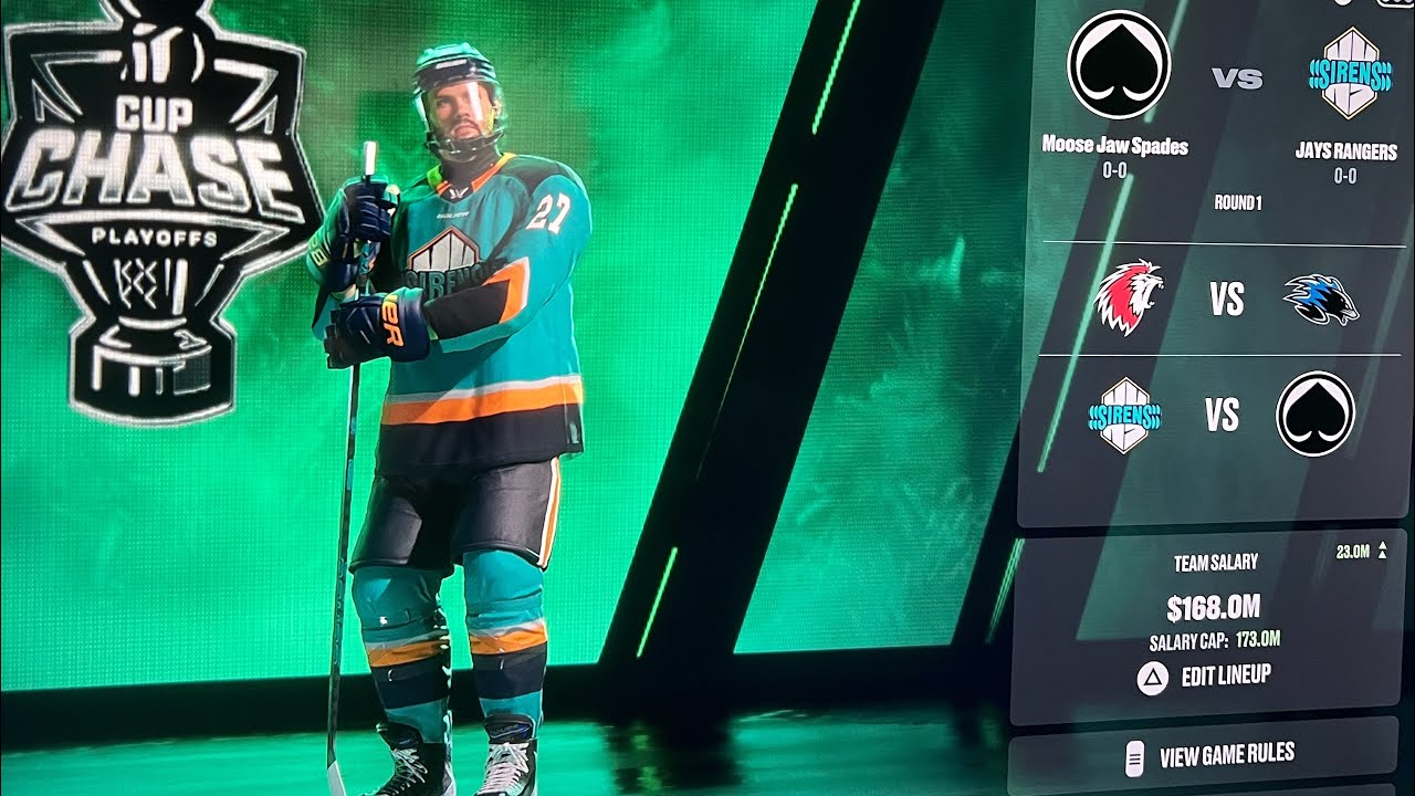 NHL26! ROOKIE CUP CHASE PLAYOFFS AND THEN SEASON 3 RANKED GAMES! ENJOY😁