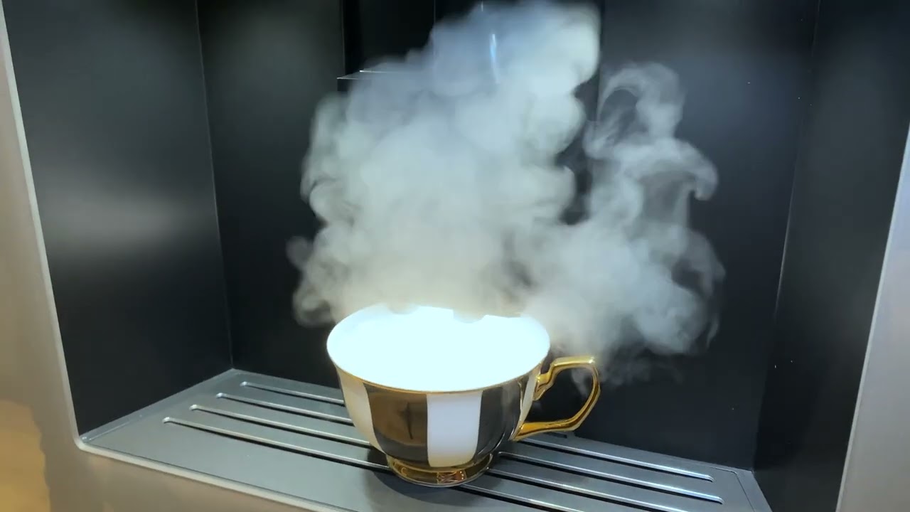 Gaggenau Coffee Machine 200 series (CMP250): Preparing a coffee with milk
