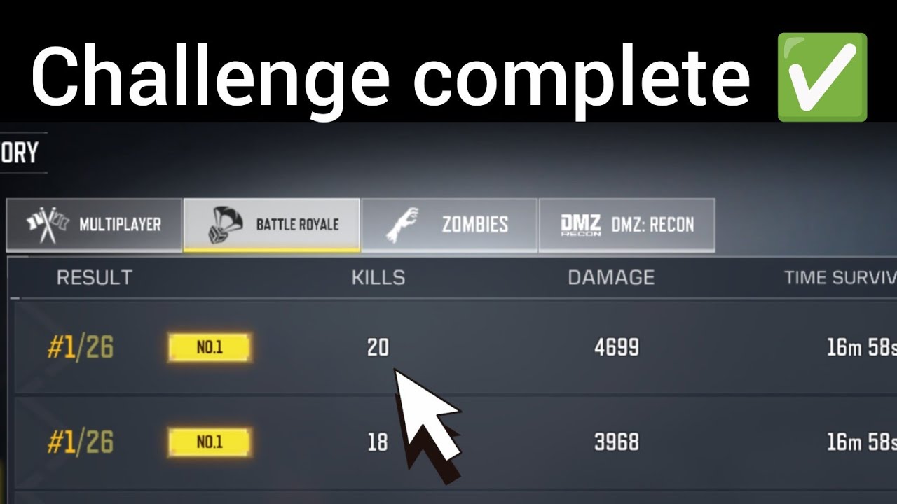 20 kill challenge in COD ,😊🥰