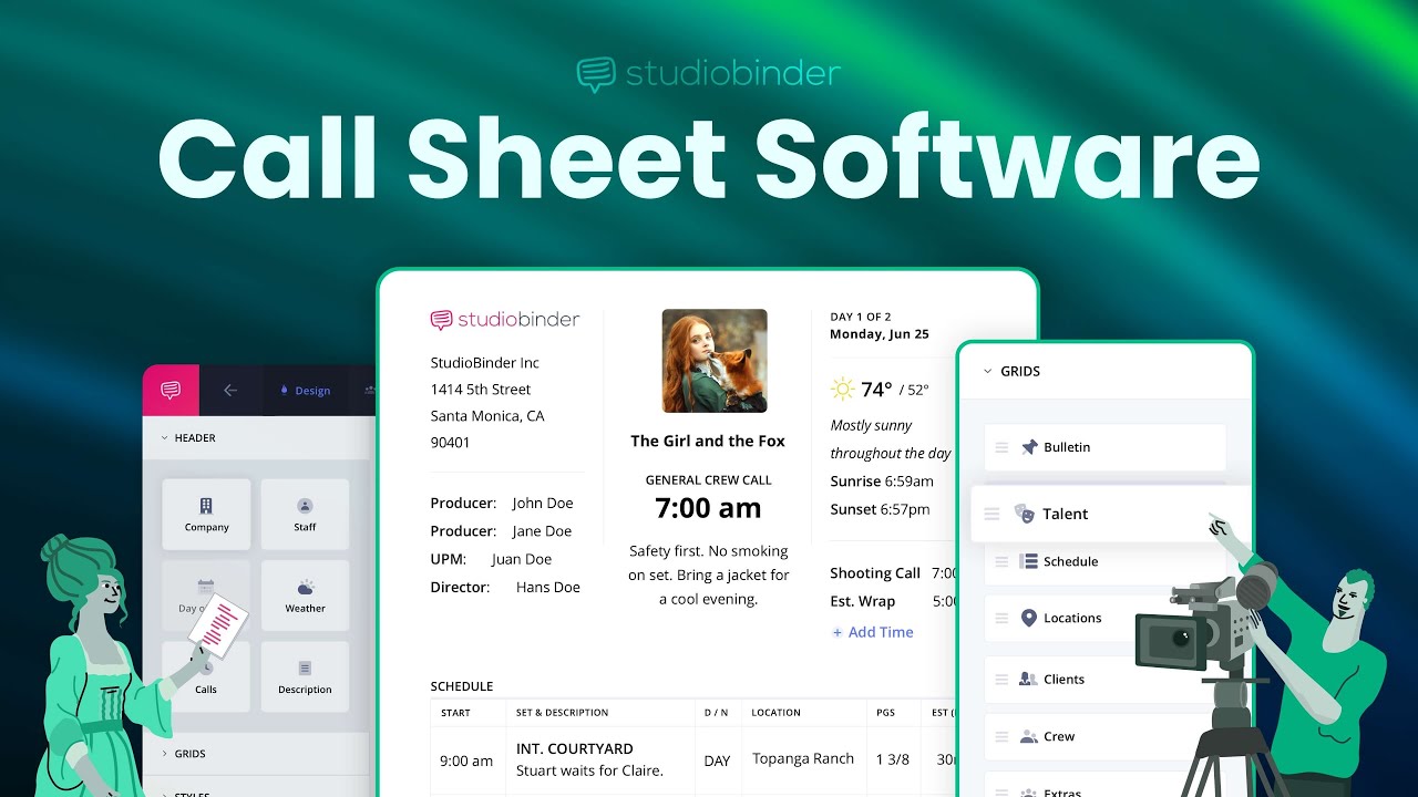 Call Sheets in StudioBinder &mdash; Industry Standard and Beyond