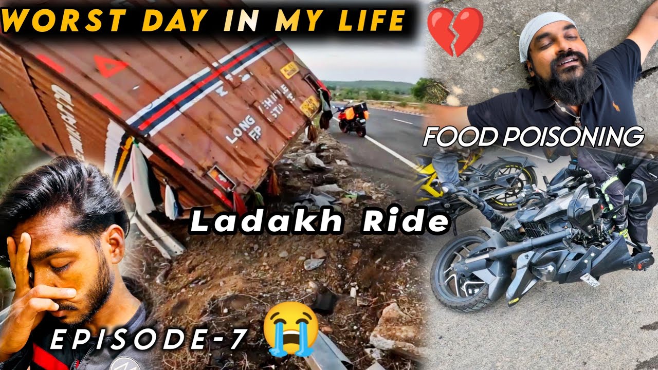 He Got Food Poiso*ning😭 | Again Accid*ent What a Life💔 | Ladakh Ride😟 | Episode - 7 | NRF🔥