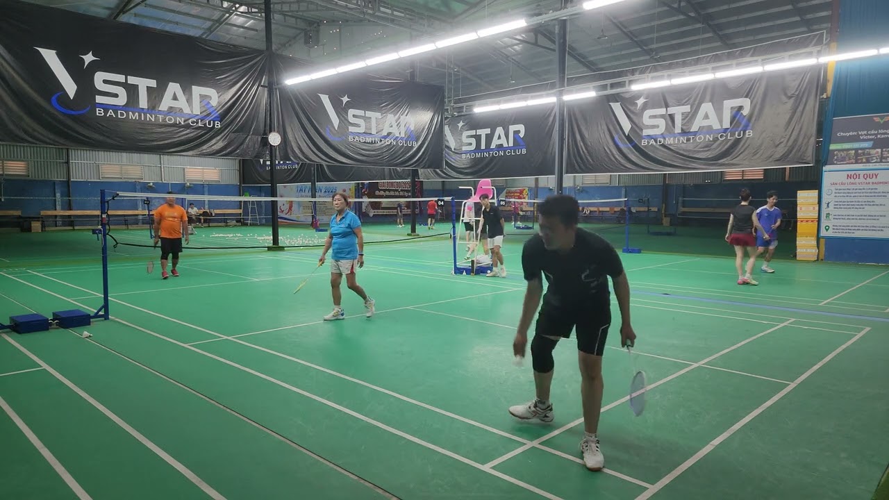 1603 Mix 1vs2 [CLVK ]🤾‍♂️ Ngoan🏸 C Lý / Chương - HAPTHY Badminton - Sân Cầu lông Vstar