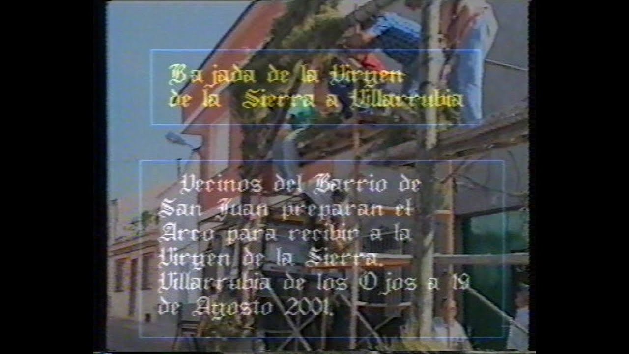 2001 - Bajada de la Virgen y preparación arco vecinos de San Juan