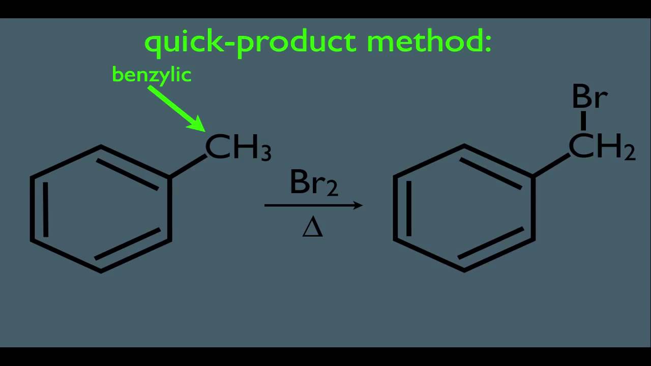 Benzylic and Allylic Radical Substitution