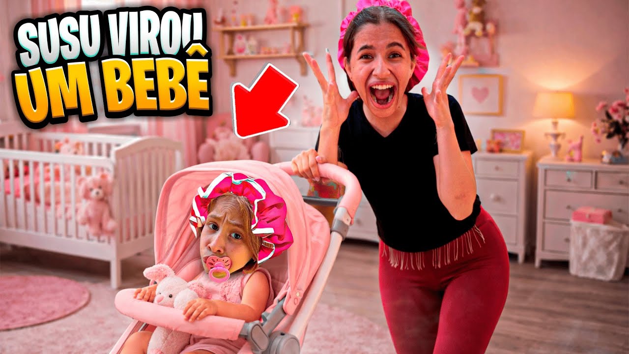 VIREI BEBÊ POR 24 HORAS E FIZ MUITA ARTE * A Gabi ficou brava ? ( Gabi e Susu ) 