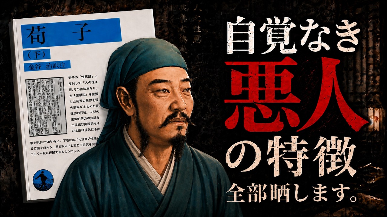 【名著】荀子｜あなたの人生を壊す「小人」の見極め方。性悪説に学ぶ「関わってはいけない人」、「組織をダメにするリーダー」とは。