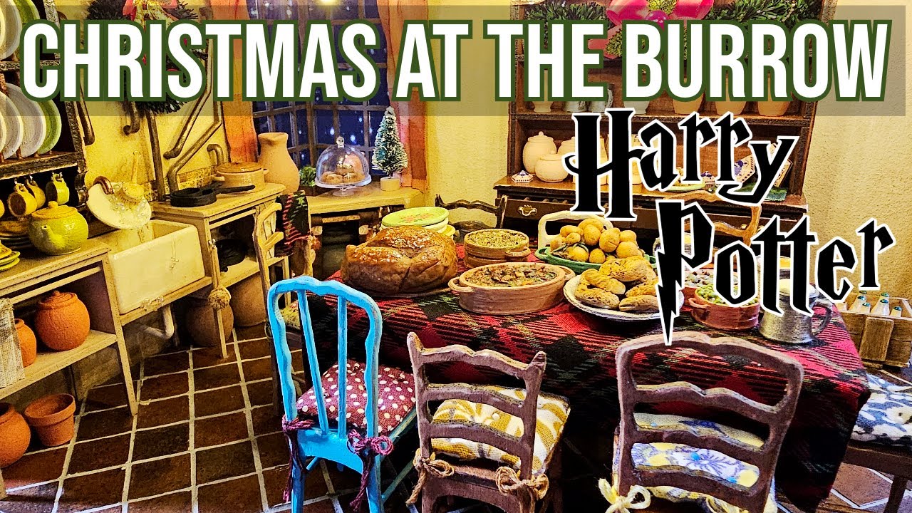 I made the WEASLEY'S KITCHEN in the Burrow in Miniature!