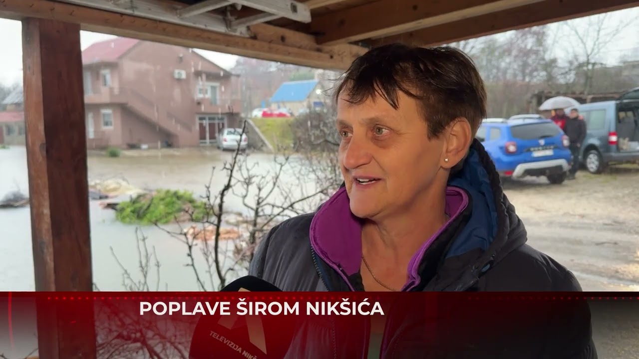Obilne padavine izazvale probleme na teritoriji opština Nikšić