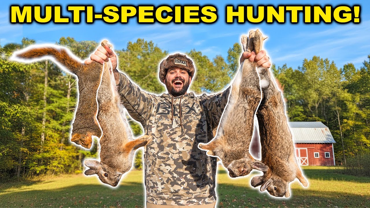 1v1v1 MULTI-SPECIES Hunting Challenge!!! (Catch Clean Cook)