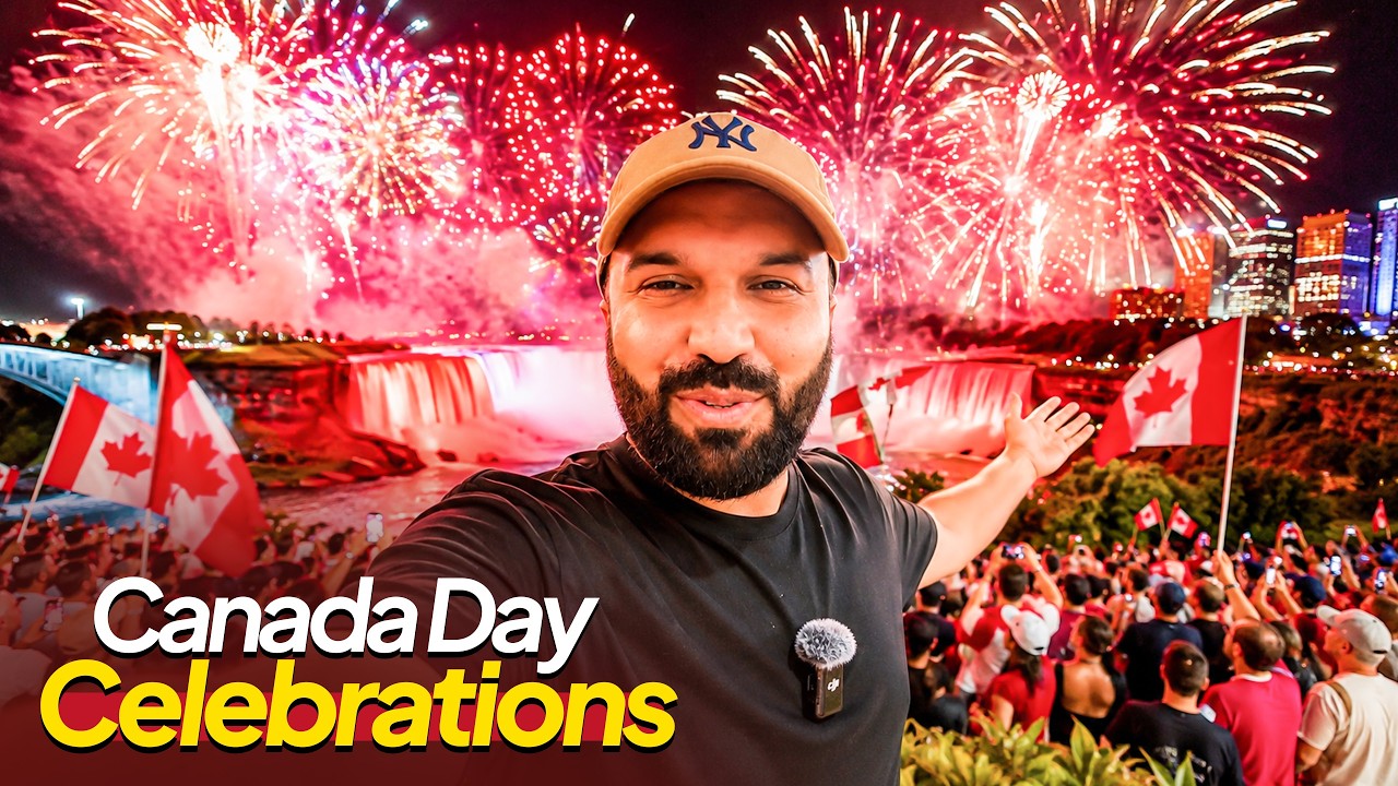 CANADA Day Celebrations at Niagara Falls 🇨🇦🎆 What happened at Immigration?😱