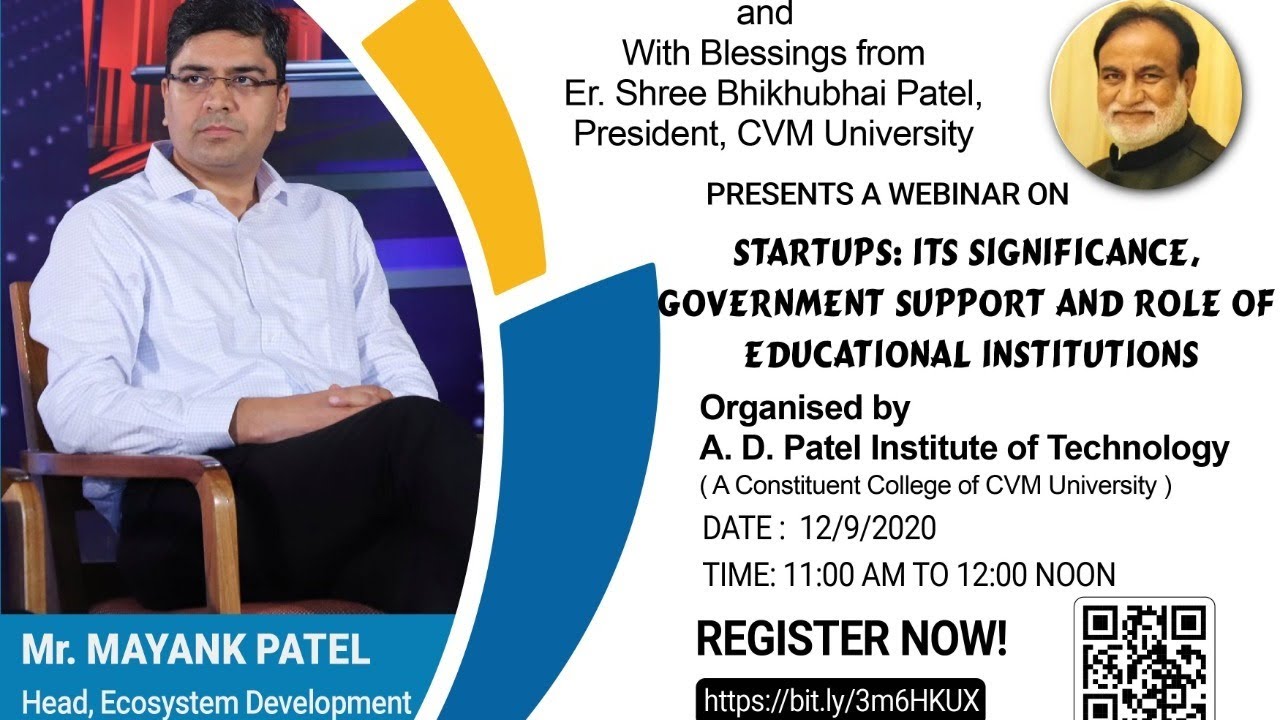 Startups: Its Significance, Government Support and Role of Educational Institutions