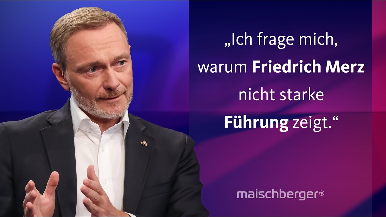 Christian Lindner über die aktuelle Regierung und sein neues Leben nach der Politik | maischberger