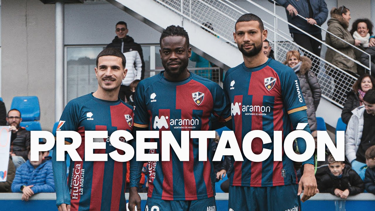 Presentación de Michael, Seoane y Joaquín con la SD Huesca: 