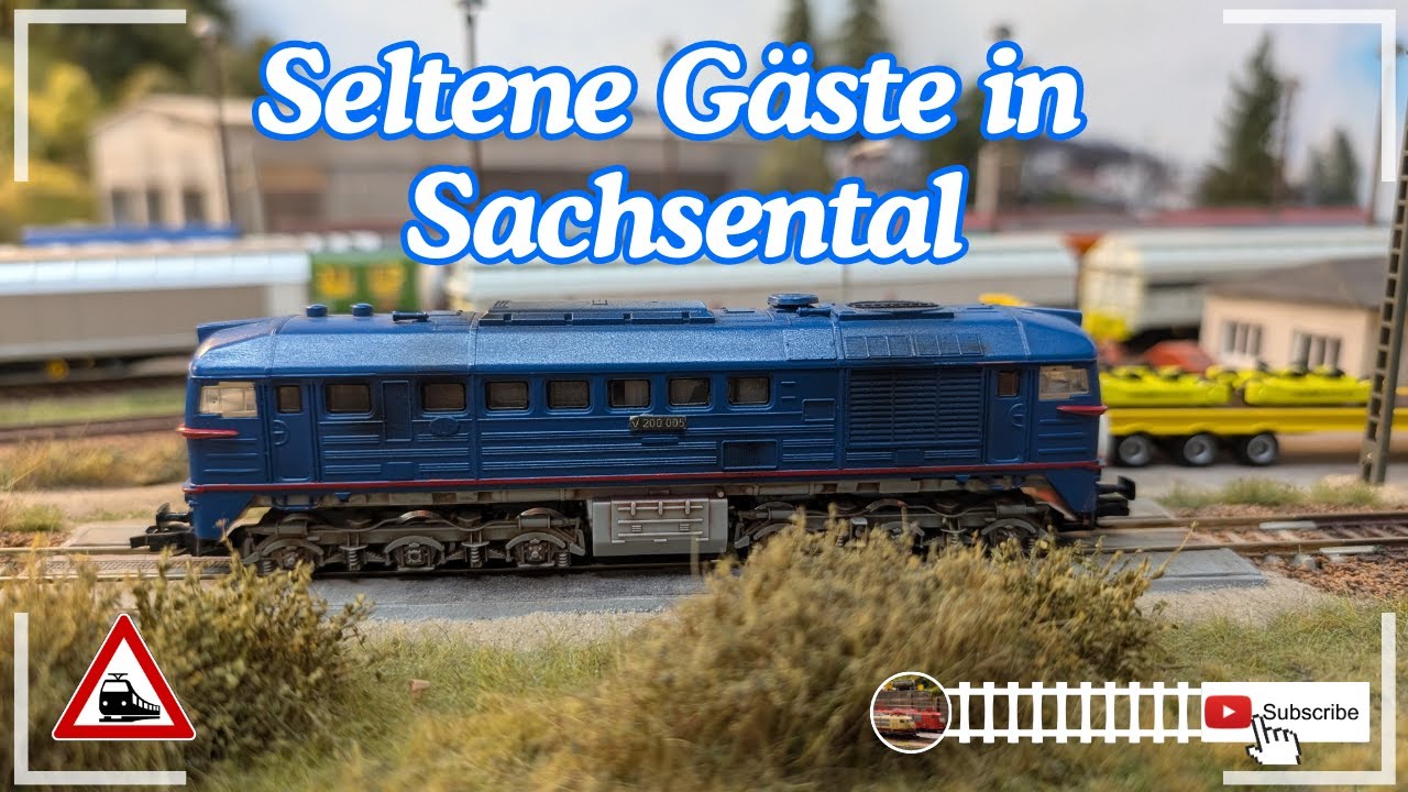Seltene Gäste auf den Gleisen von Sachsental - Modellbahn Spur TT