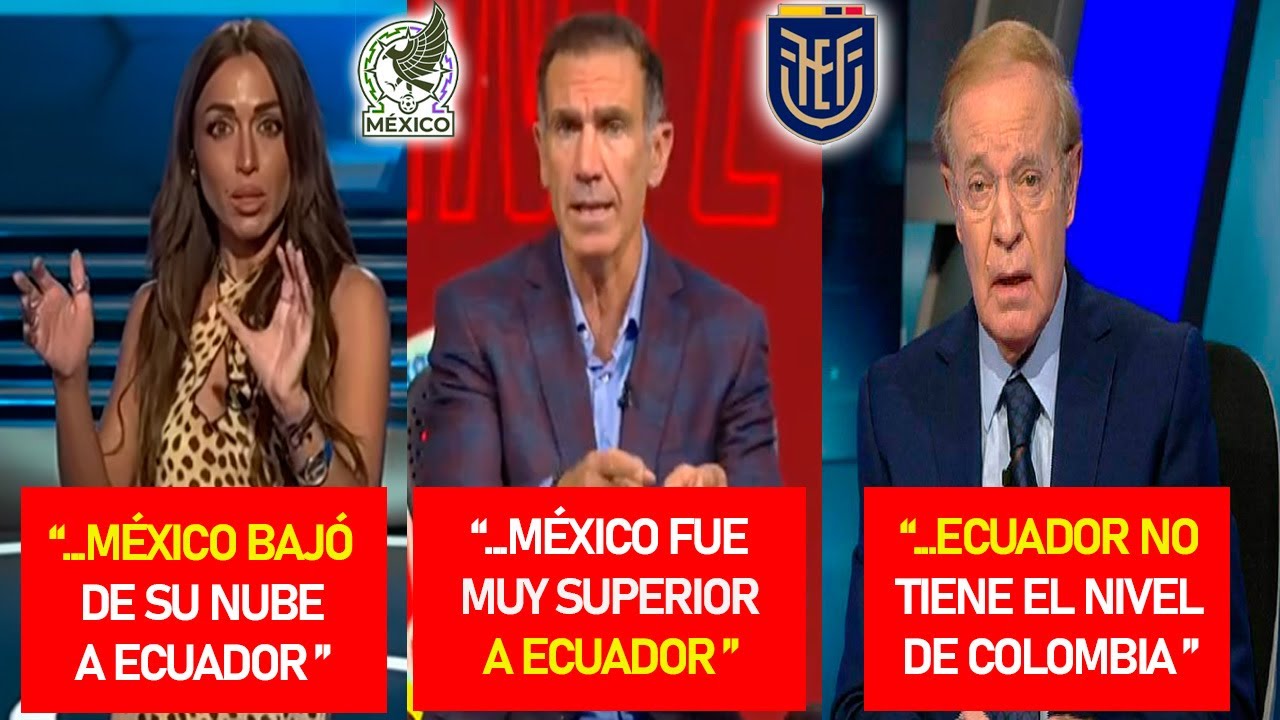 Prensa MEXICANA NINGUNEA a ECUADOR tras el EMPATE contra MÉXICO ⚽