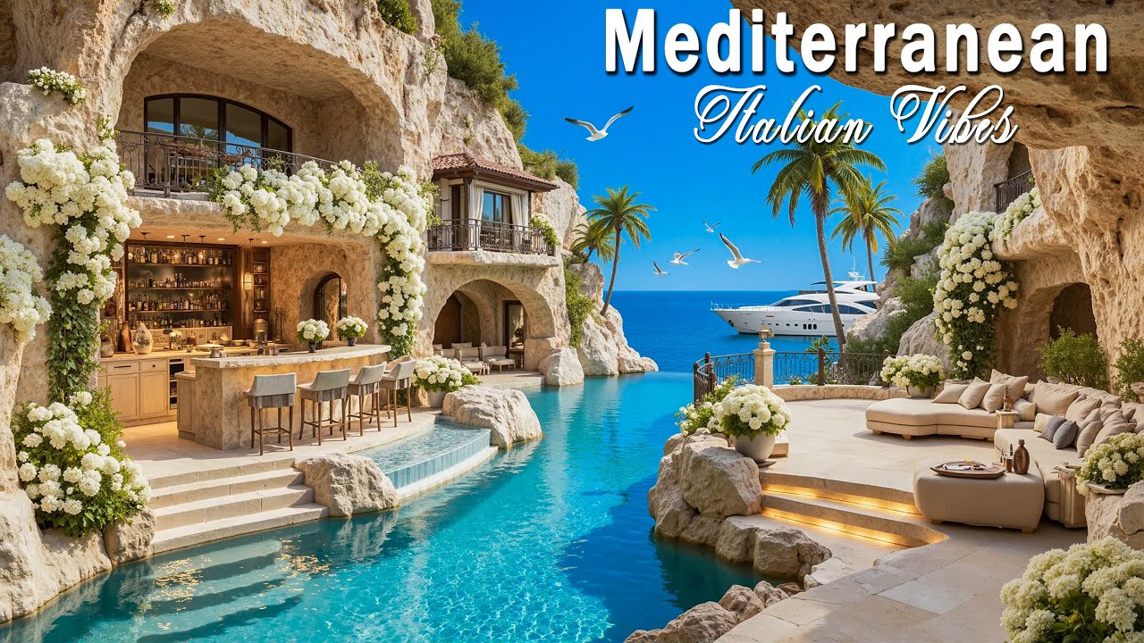 Romantic Italian Vibes 🎶 Dreamy Guitar Melodies & Mediterranean Dreamscapes 4K