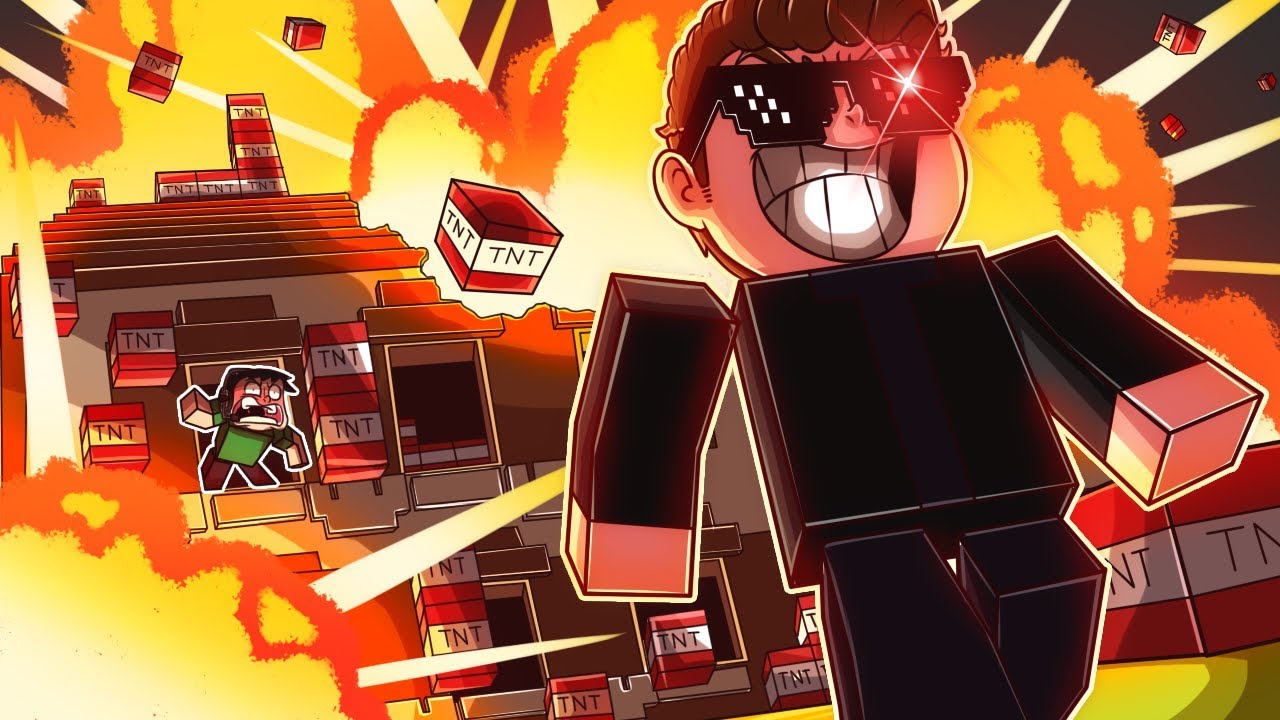 REVENGE PRANKING NOGLA IN THE TNT FILLED WOODLAND MANSION!
