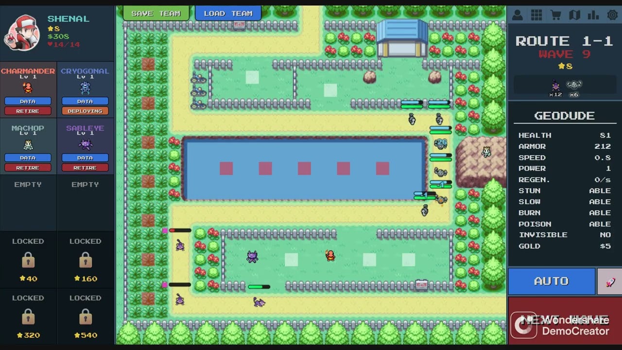 Pokepath tower defense