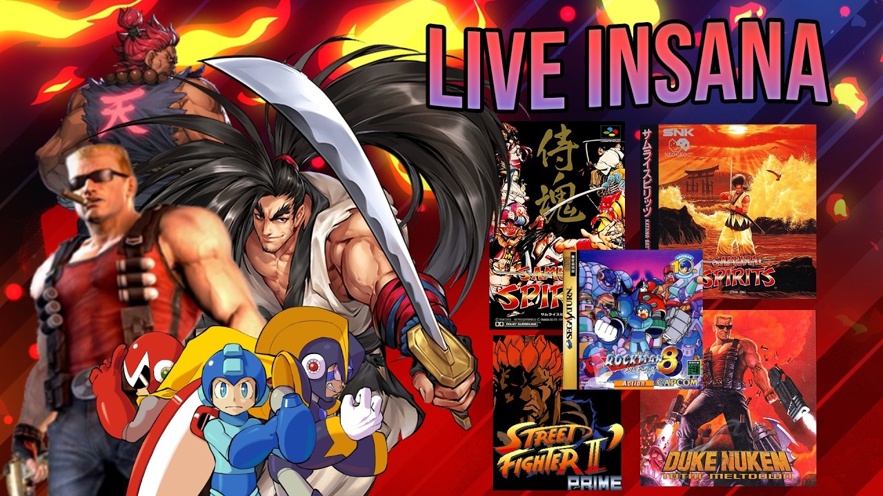 MEGA MAN 8 (SATURN), A MELHOR VERSÃO! + SAMSHO DA MASSA! + SF2 PRIME, FINAL FIGHT E DUKE NUKEM TM