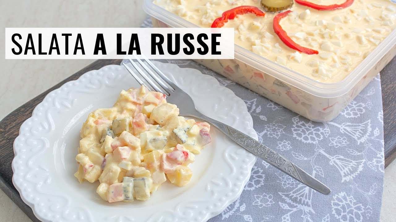 Ce facem cu legumele rămase de la supă sau ciulama? O salata a la russe cu maioneză dietetică!