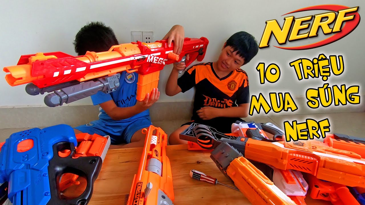 Dùng Hết 10 Triệu Mua Đồ Chơi Bắn Súng Nerf ( Phần 4 )